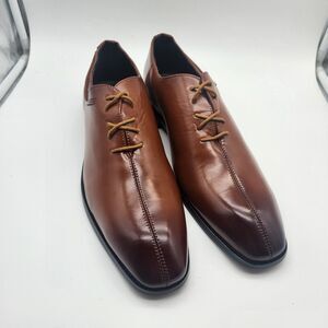 Brown Men's Cap Toe Lace Up Oxford Classic Dress Shoes Size 46/12 AO317